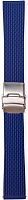 Ремешок для часов силикон с клипсой (22 мм, синий) Ремешки и браслеты для часов