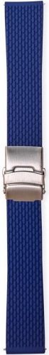 Ремешок для часов силикон с клипсой (22 мм, синий) Ремешки и браслеты для часов
