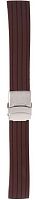 Ремешок для часов силикон с клипсой (22 мм, коричневый) Ремешки и браслеты для часов