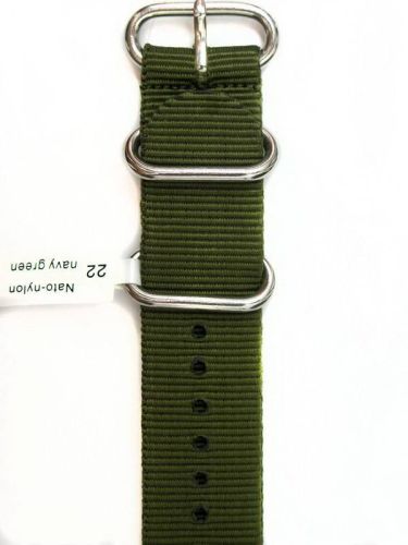 Ремешок nato-nylon-navy-green-22 Ремешки и браслеты для часов