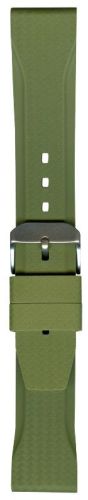 Ремешок Bonetto Cinturini каучуковый зелёный 22 мм - 324222 Ремешки и браслеты для часов