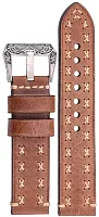 Ремешок для часов кожаный noname Light brown 22мм Ремешки и браслеты для часов