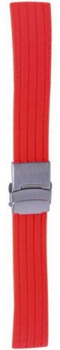Ремешок для часов силикон с клипсой (22 мм, красный) Ремешки и браслеты для часов