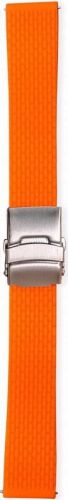 Ремешок для часов силикон с клипсой (22 мм, оранжевый) Ремешки и браслеты для часов