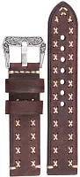 Ремешок для часов кожаный noname Coffee 22мм Ремешки и браслеты для часов