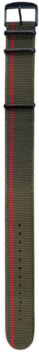 Ремешок НАТО Traser №123 зелёный 24 мм - 110443 Ремешки и браслеты для часов